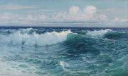 Lionel Walden Breaking Waves France oil painting artist